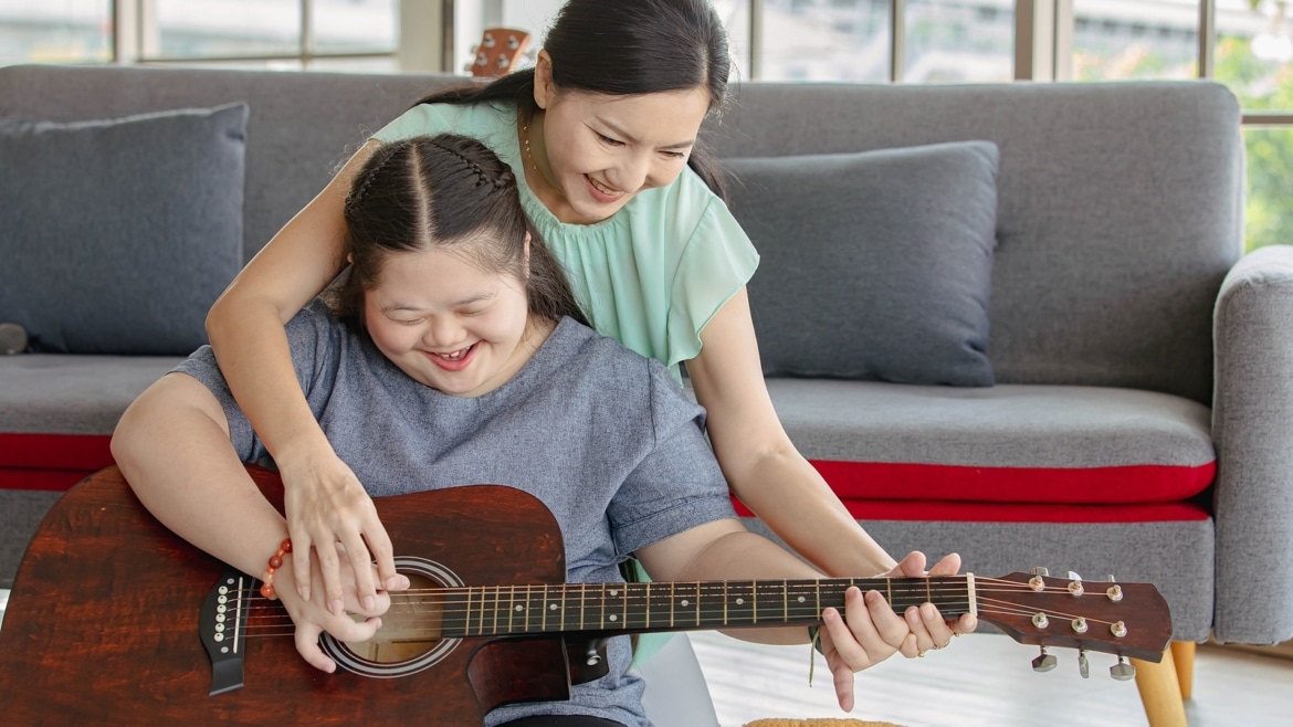 How music helps children learn, and how, for children with autism, learning to play a musical instrument improves motor skills and self-expression