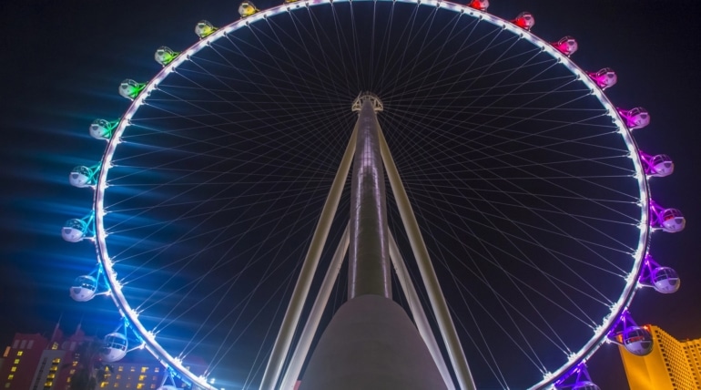 High Roller in Las Vegas lights up for Autism Acceptance Month